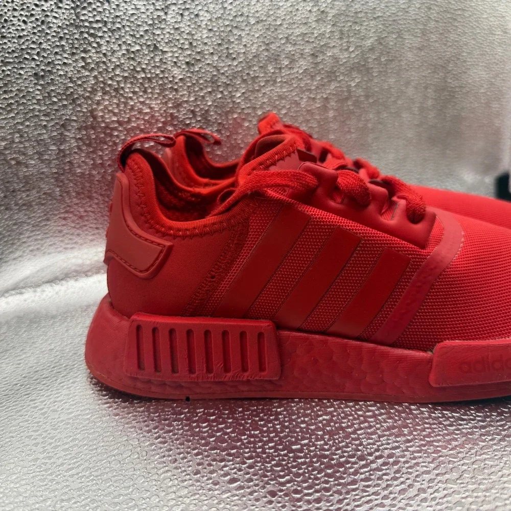 Size 8 Adidas NMD R1 Sneakers Mens Red Good Triple Red FV9017 Boost Runner